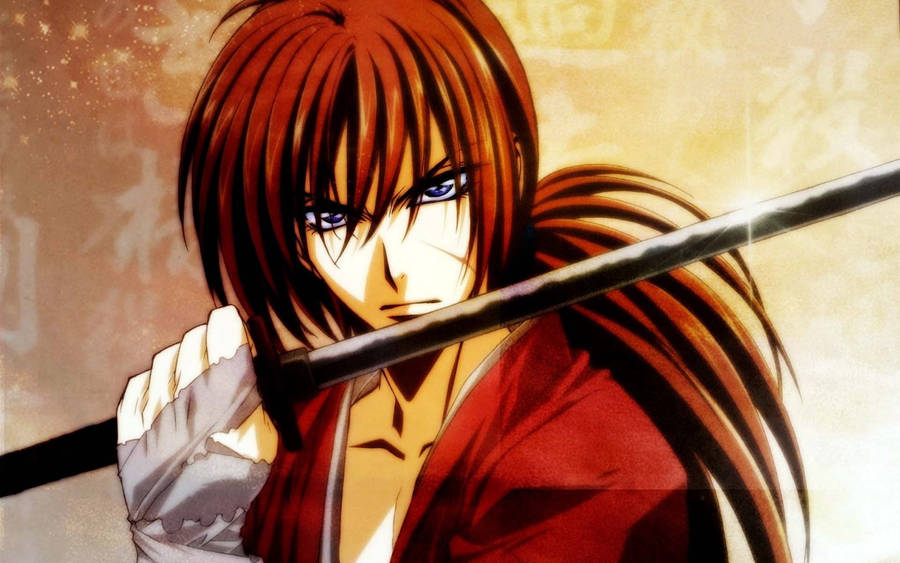 Samurai X Fierce Kenshin Himura Wallpaper