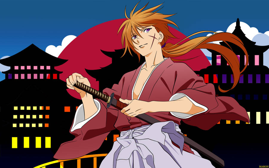 Samurai X Kenshin Digital Art Wallpaper