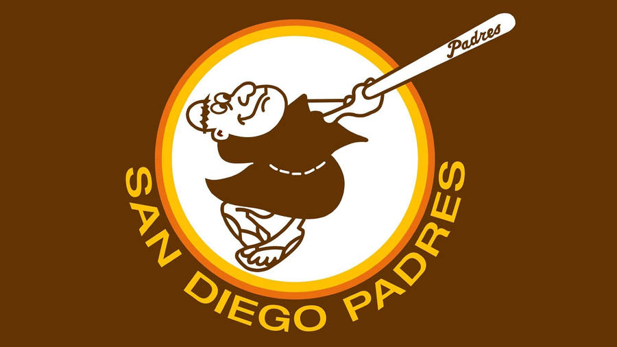 San Diego Padres Brown Monk Logo Wallpaper