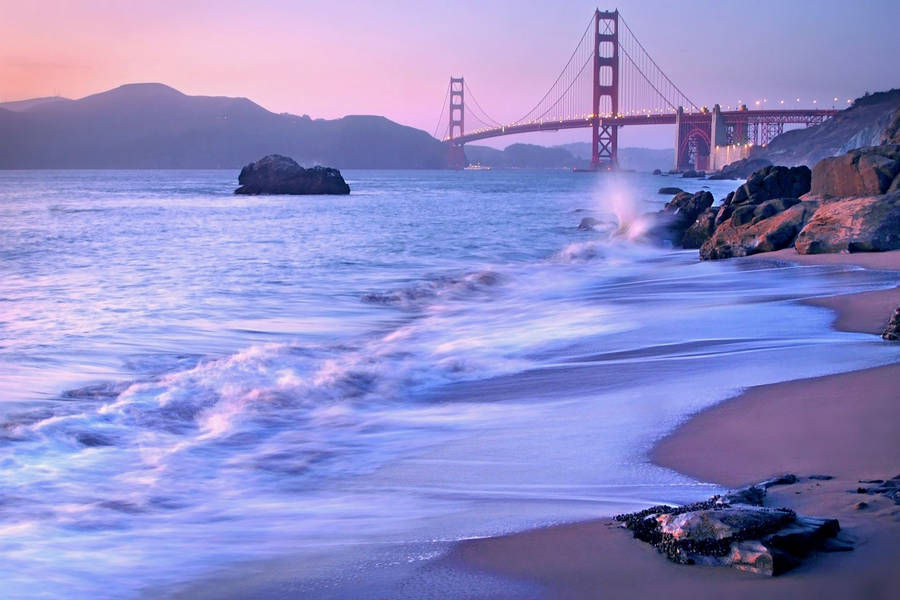 San Francisco Baker Beach Hd Wallpaper