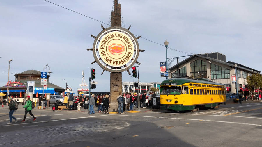 San Francisco Fisherman's Wharf Road Wallpaper