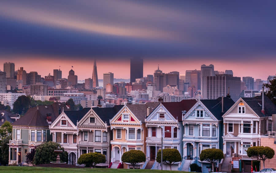 San Francisco Laptop The Painted Ladies Wallpaper