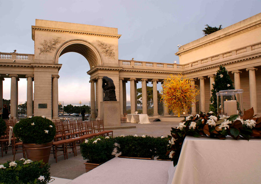 San Francisco Legion Of Honor Courtyard Wallpaper