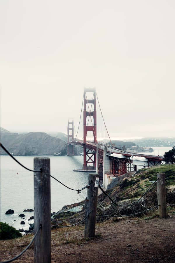 San Francisco Shrouded In Fog Wallpaper