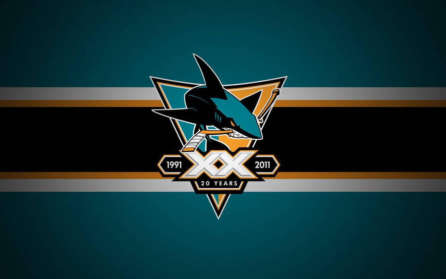 San Jose Sharks 20th Anniversary Wallpaper