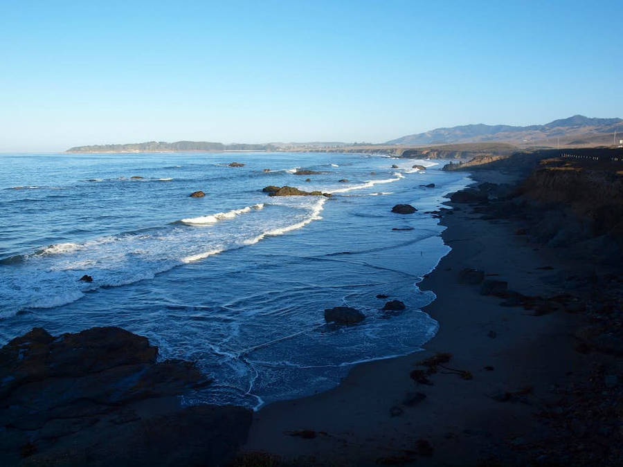 San Simeon Beach Wallpaper