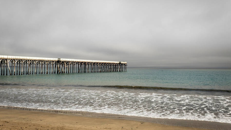 San Simeon Dock View Wallpaper