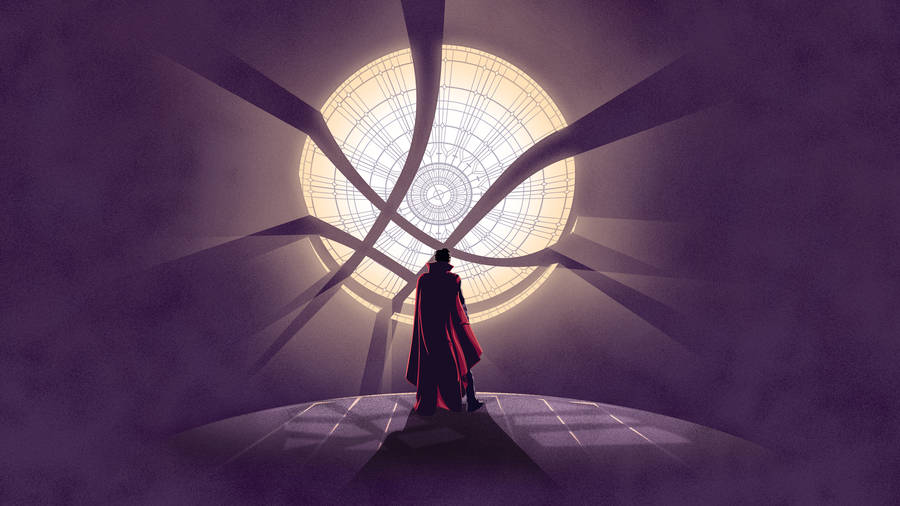 Sanctum Sanctorum Window Doctor Strange Minimalist Wallpaper