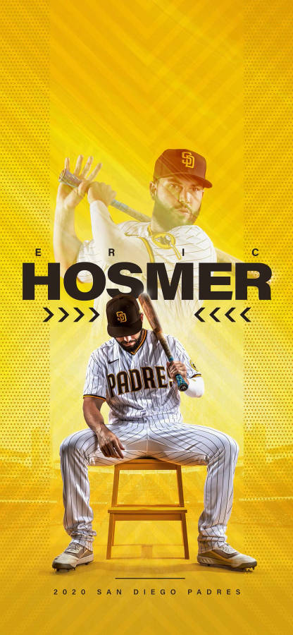 Sand Diego Padre Eric Hosmer Poster Wallpaper