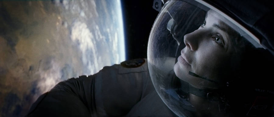 Sandra Bullock Outside The Atmosphere Wallpaper