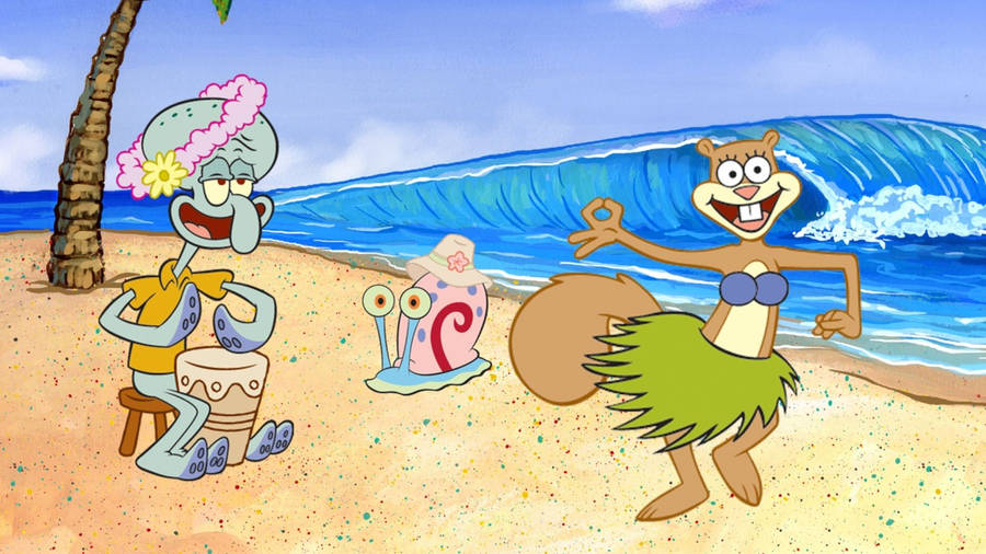 Sandy Cheeks Summer Wallpaper