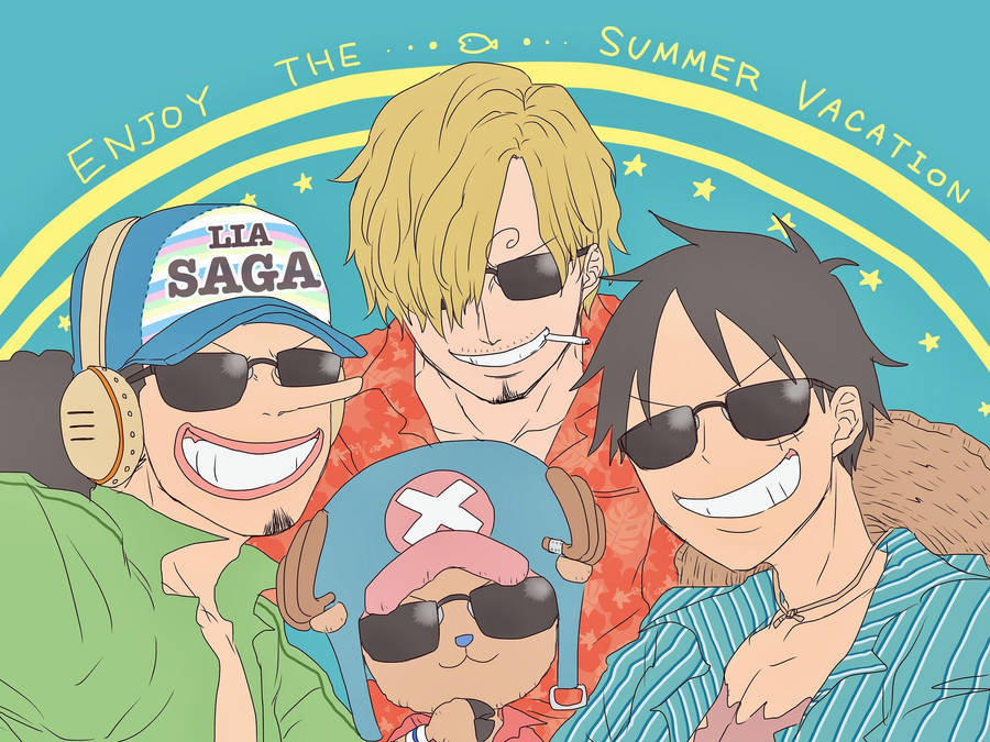 Sanji With Friends Wallpaper