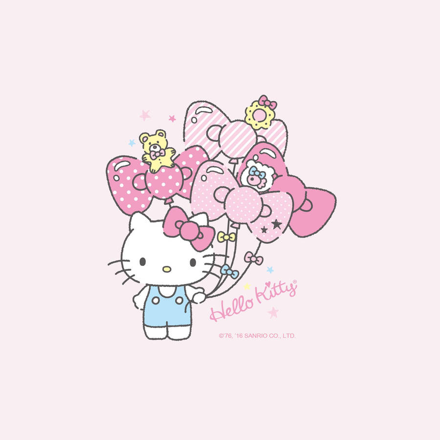 Sanrio Hello Kitty And Balloons Wallpaper