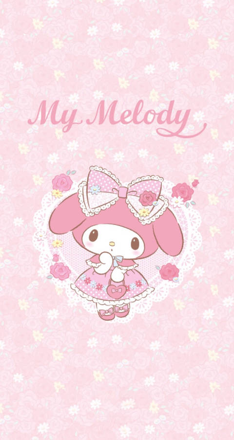Sanrio My Melody Pink Dress Wallpaper