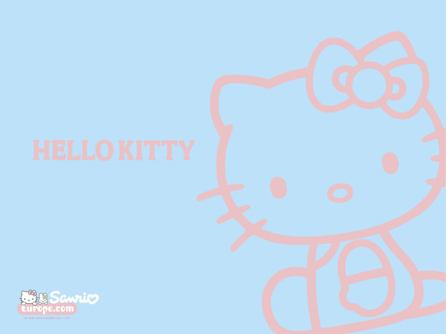 Sanrio Pink And Blue Hello Kitty Wallpaper