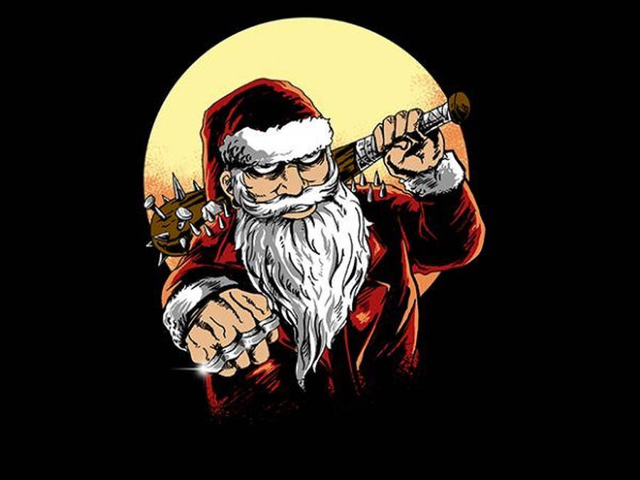 Santa Claus Evil Gangster Wallpaper