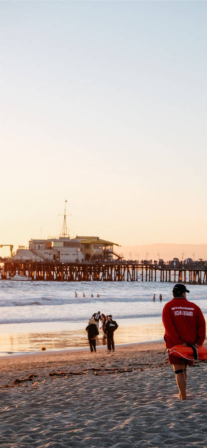 Santa Monica Beach Lifeguard Wallpaper