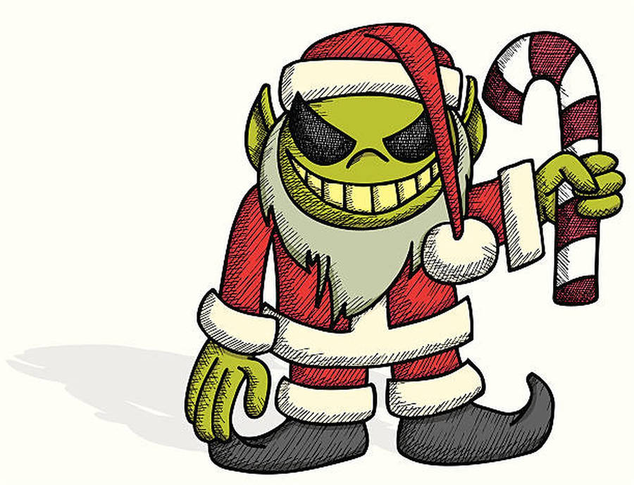 Santa's Evil Little Elf Wallpaper