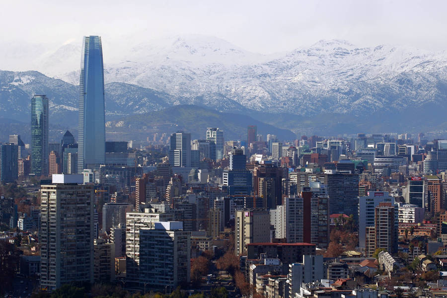 Santiago Chile Mountains Wallpaper