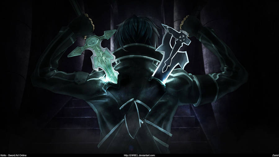 Sao Kirito Glow In The Dark Wallpaper