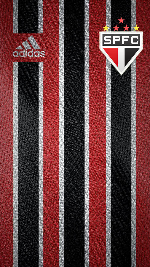 Sao Paulo Fc And Red Adidas Logo Wallpaper