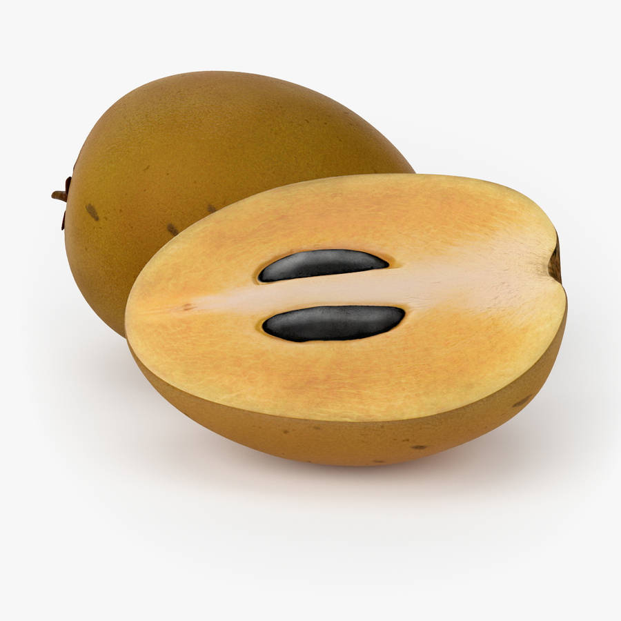 Sapodilla Fruits White Setting Wallpaper