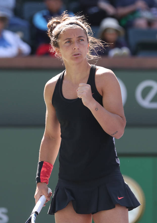 Sara Errani Nike Black Tennis Dress Wallpaper