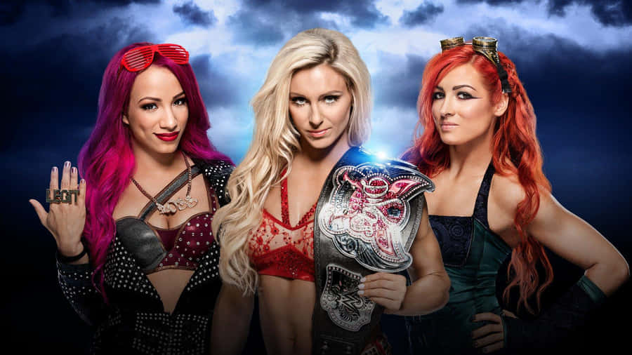 Sasha Banks, Charlotte, And Becky Lynch Wallpaper