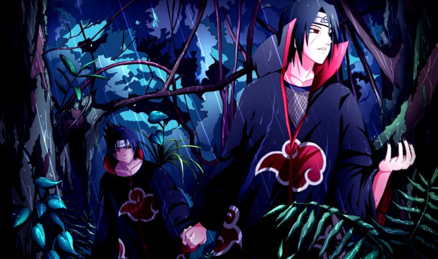 Sasuke And Itachi Live Holding Hands Wallpaper