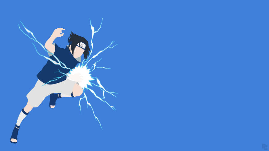 Sasuke In Blue 4k Wallpaper