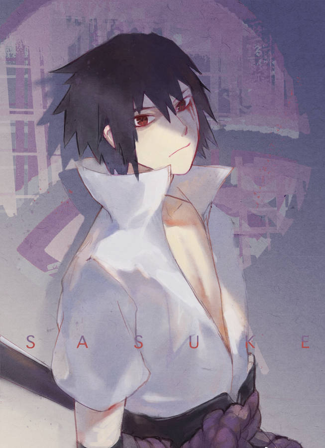 Sasuke Pfp Digital Painting Wallpaper