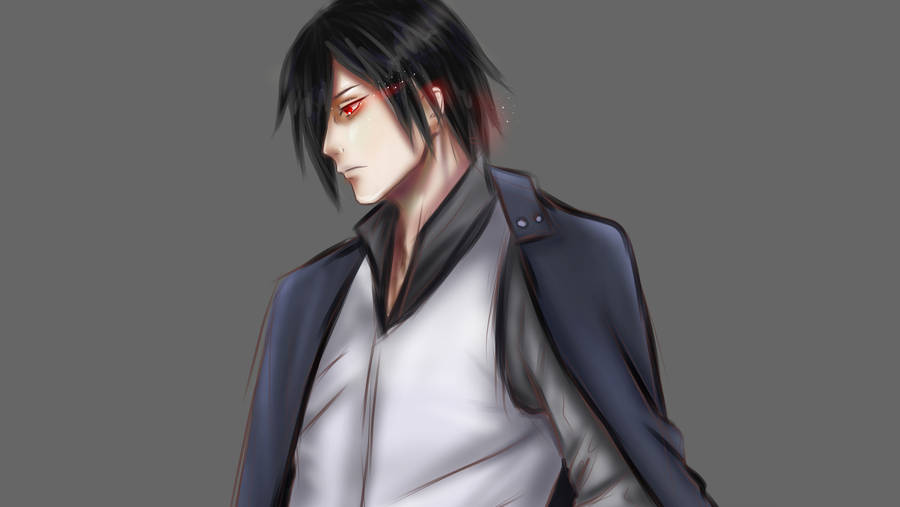 Sasuke Pfp In Modern Outfit Wallpaper