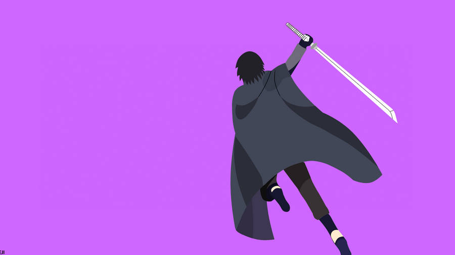 Sasuke Purple 4k Wallpaper