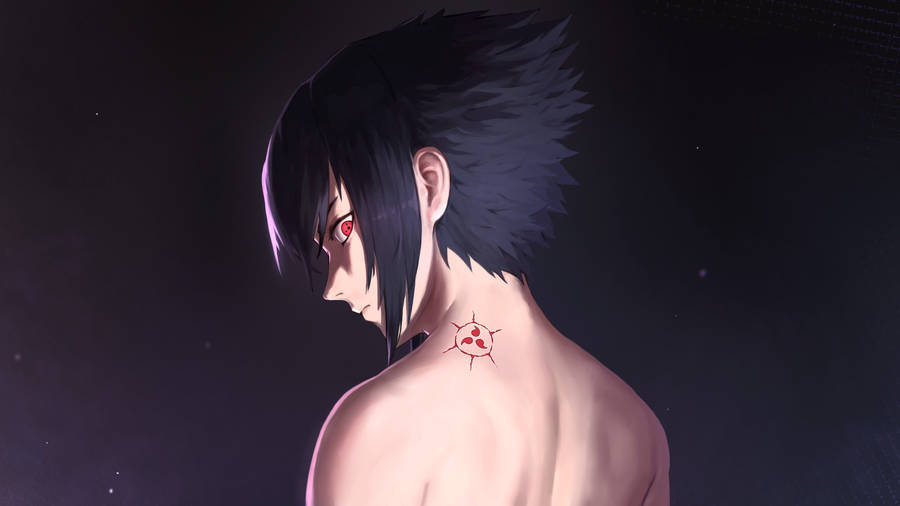 Sasuke Red Mark 4k Wallpaper