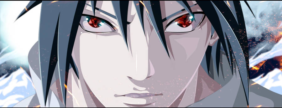 Sasuke Uchiha 4k Face Using Sharingan Wallpaper