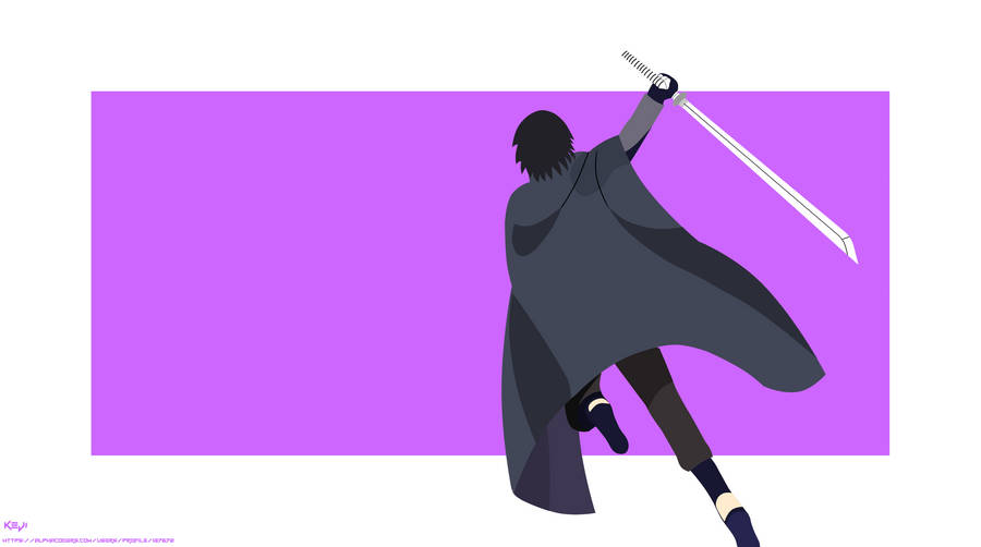 Sasuke Uchiha 4k Going Into Battle Wallpaper