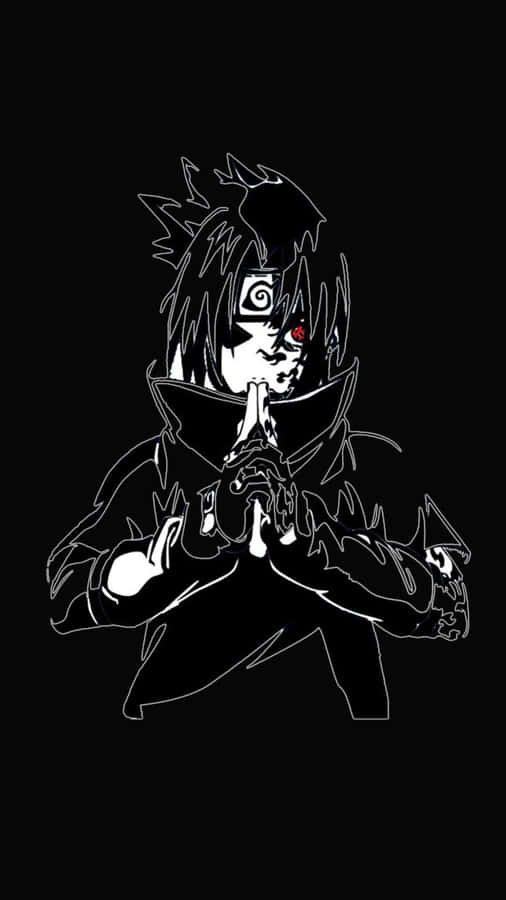 Sasuke_ Uchiha_ Sharingan_ Vector_ Art Wallpaper