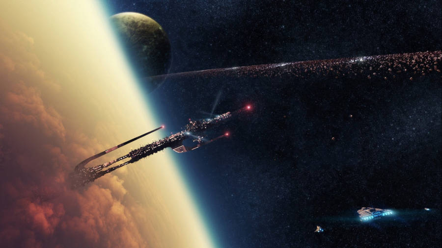 Satellite In Space 2560x1440 Wallpaper