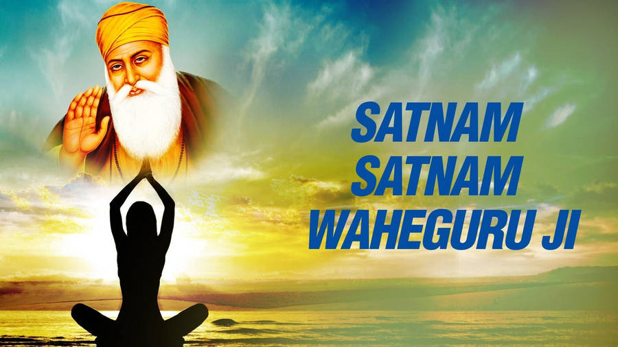 Satnam Satnam Waheguru Ji Sky Wallpaper