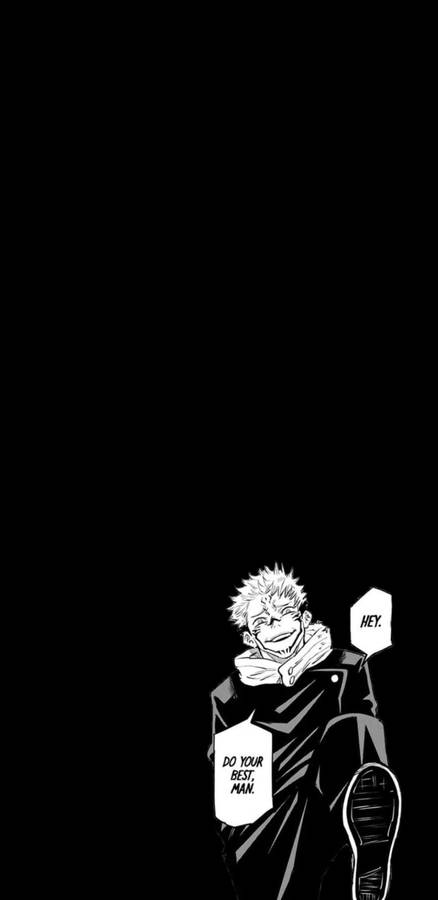 Satoru Manga Quotes Jujutsu Kaisen Phone Wallpaper