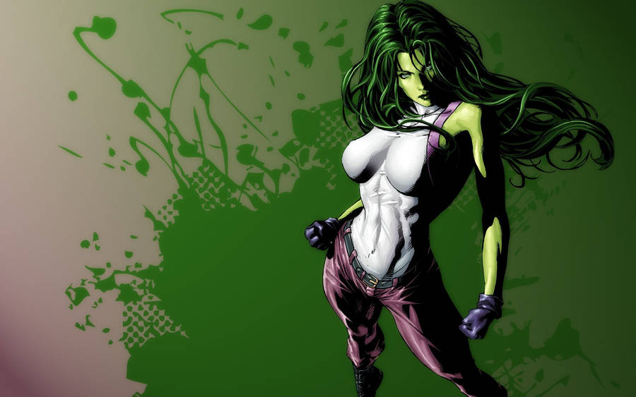 Savage She Hulk Landscape Wallpaper