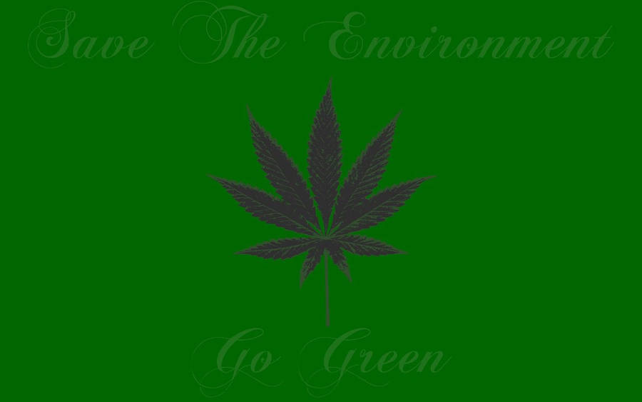 Save Environment Cannabis Wallpaper
