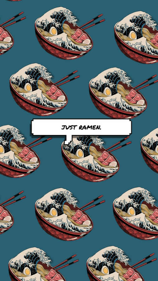 Savory Seamless Ramen Pattern Wallpaper