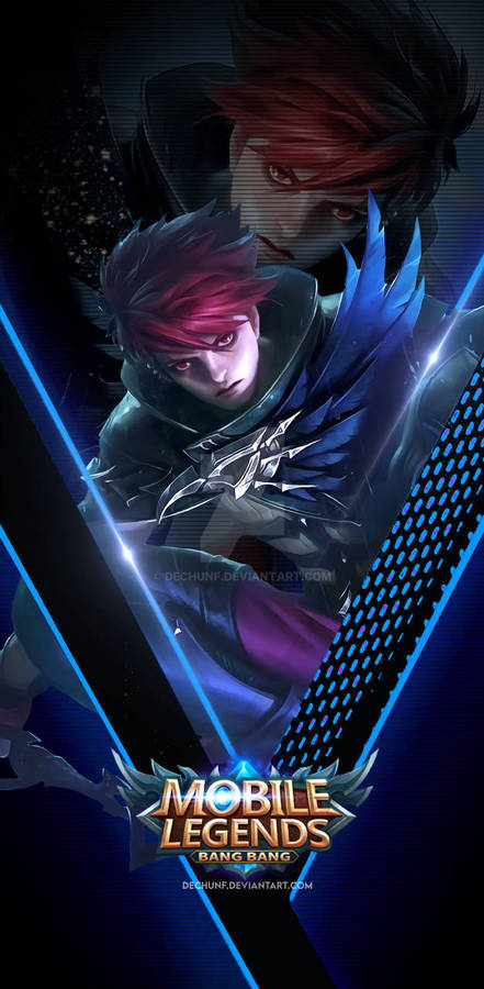 Scarlet Raven With Mobile Legends Logo Wallpaper