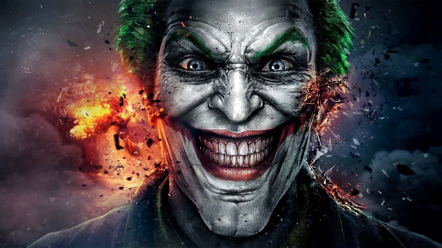 Scary Dangerous Joker Disaster Intense Wallpaper