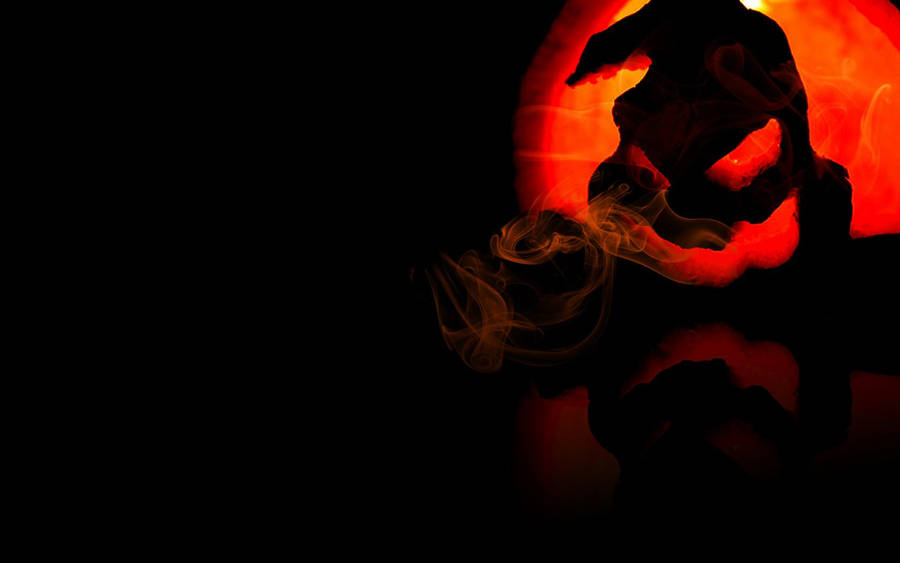 Scary Halloween Black Ghost Wallpaper