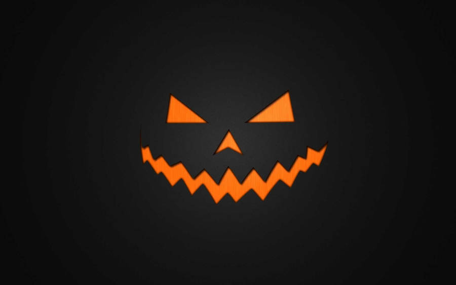 Scary Halloween Black Jack-o-lantern Wallpaper