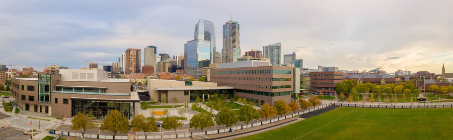 Scenic Campus View Of The University Of Colorado Denver Wallpaper