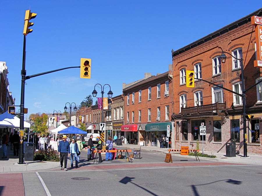 Scenic View Of Charming Georgetown Streets Wallpaper