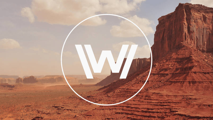 Scenic View Of Westworld Icon With Rocky Mountain Wallpaper